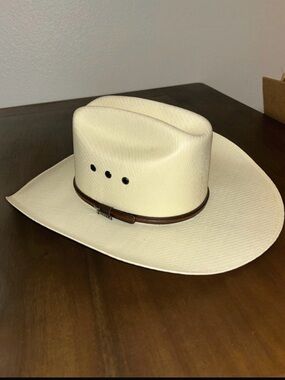 Twister Classic Men's Straw Cowboy Hat - Cream new condition 6-7/8